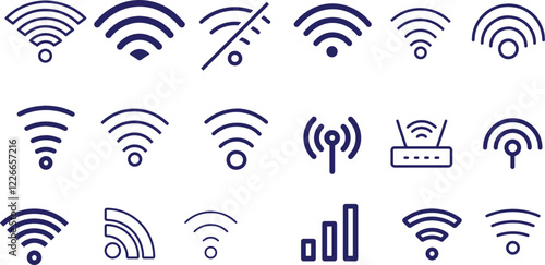 wireless,wifi,network,connection,signal,digital,technology,router,broadcasting,transmission,wave,icon,symbol,illustration