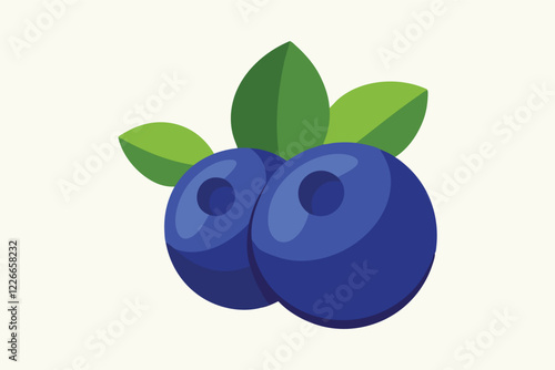 blueberries with leaves