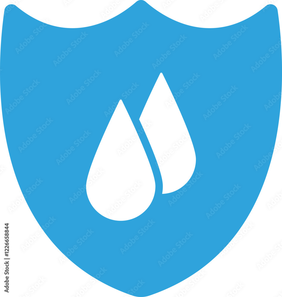 防水のアイコンイラスト