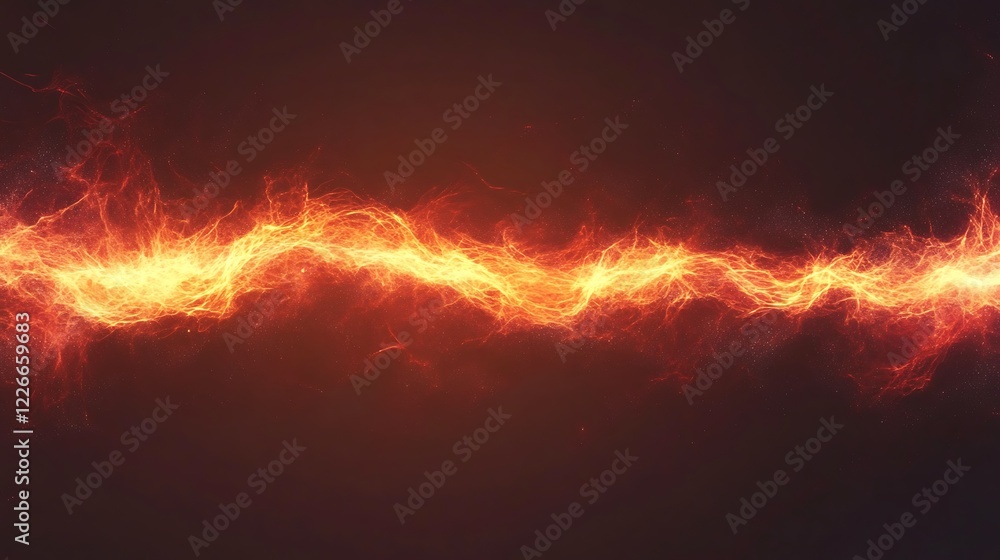 Fiery Energy Stream Abstract Background Image