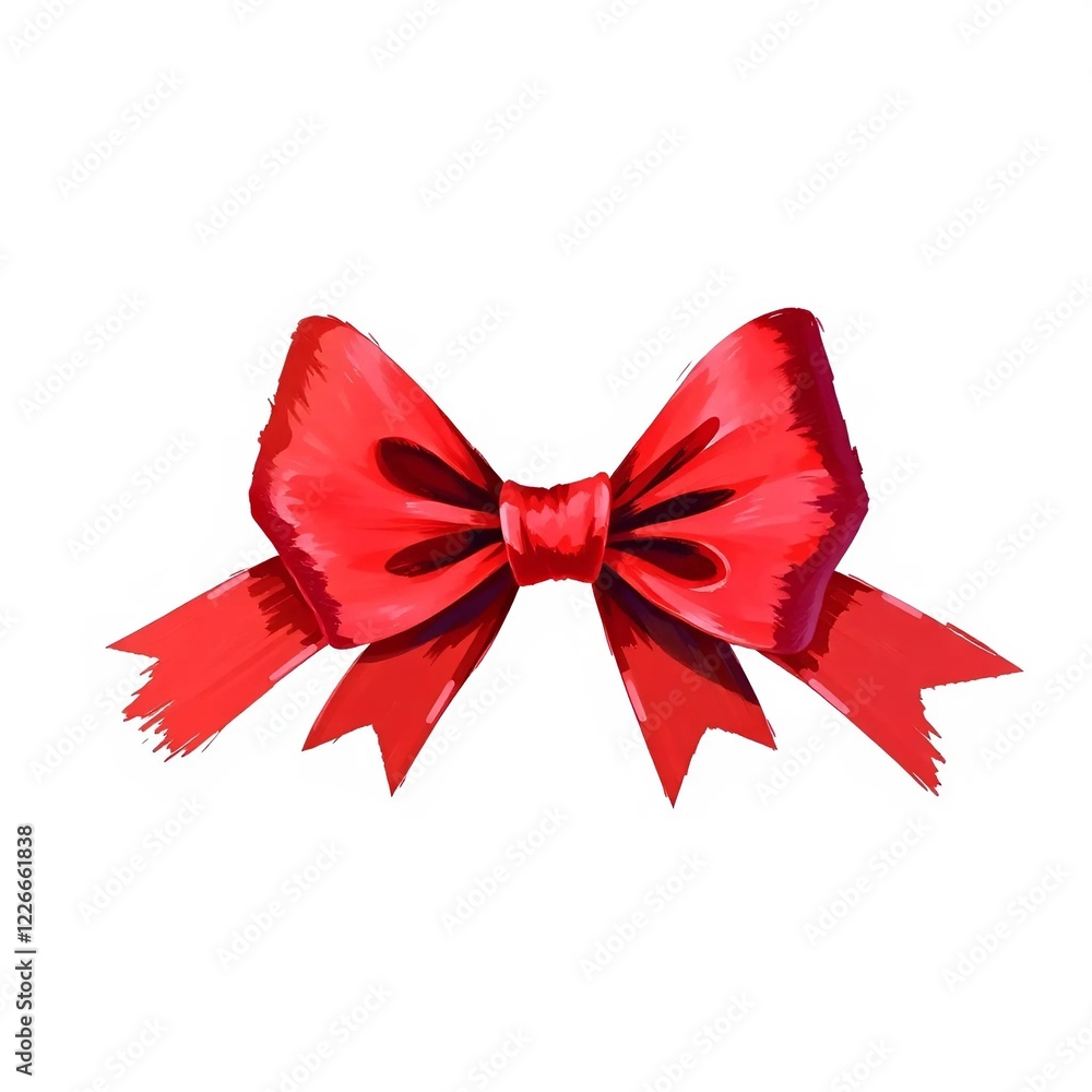 Red ribbon with bow isolated on white and transparent background, png
Red ribbon with bow isolated on white and transparent background, png