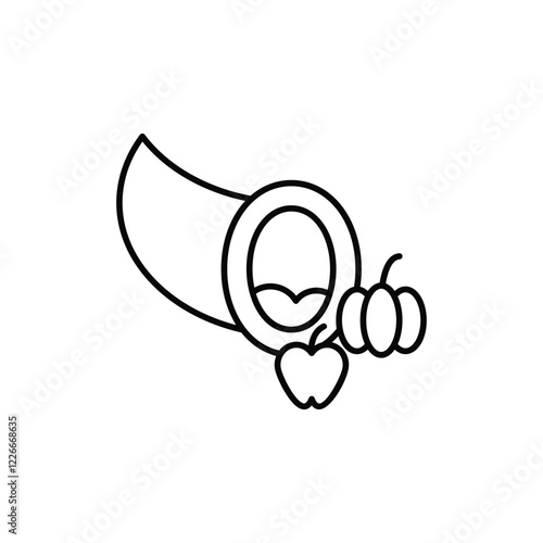 Cornucopia icon design