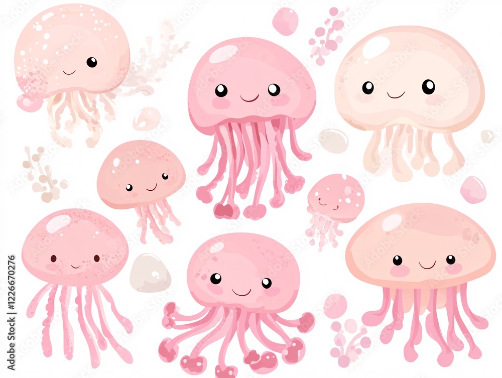 Fototapeta premium seamless pattern with octopus