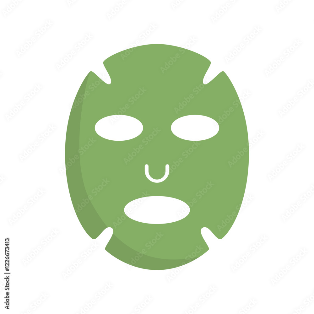 Facial Mask Women Skincare Routine Illustration Facial Mask Women Skincare Routine Illustration