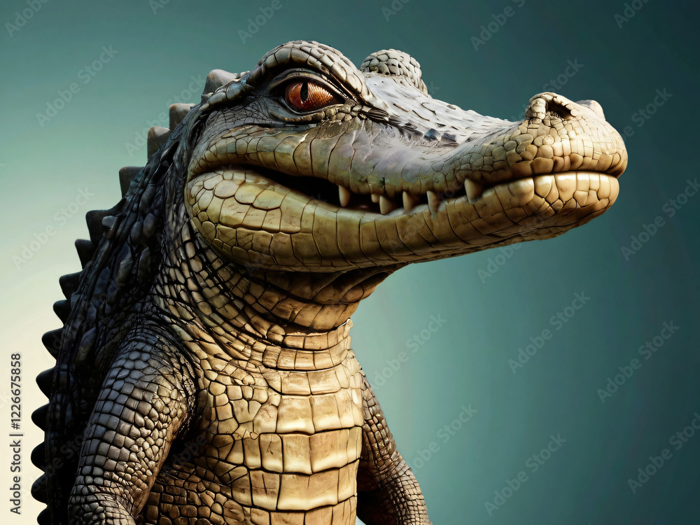 Obraz premium close up of a crocodile head