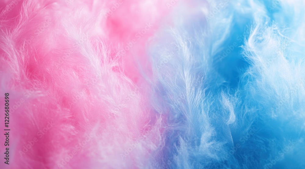Soft Cotton Candy Texture in Shades of Pink and Blue Colors Soft Cotton Candy Texture in Shades of Pink and Blue Colors