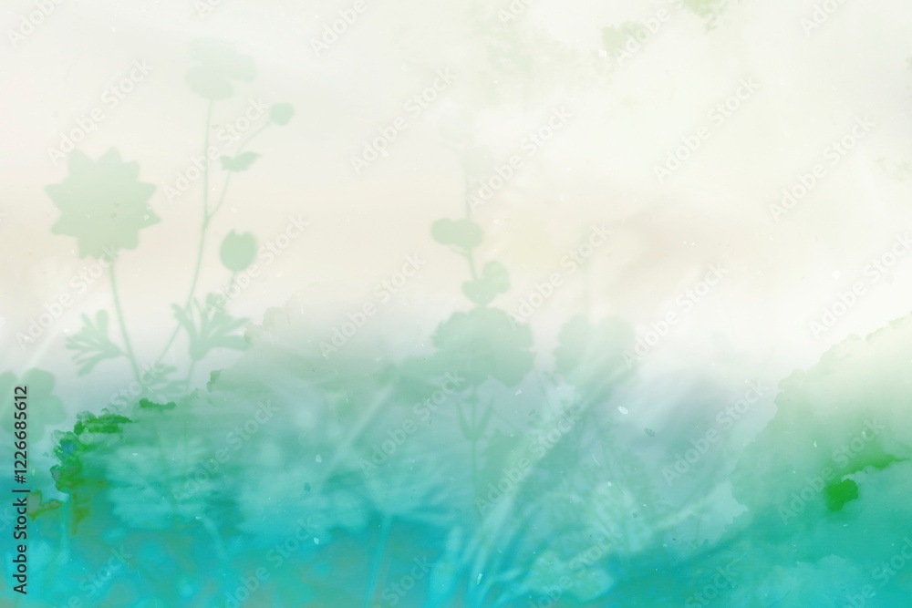 Fototapeta premium Aesthetic flower background, gradient nature design