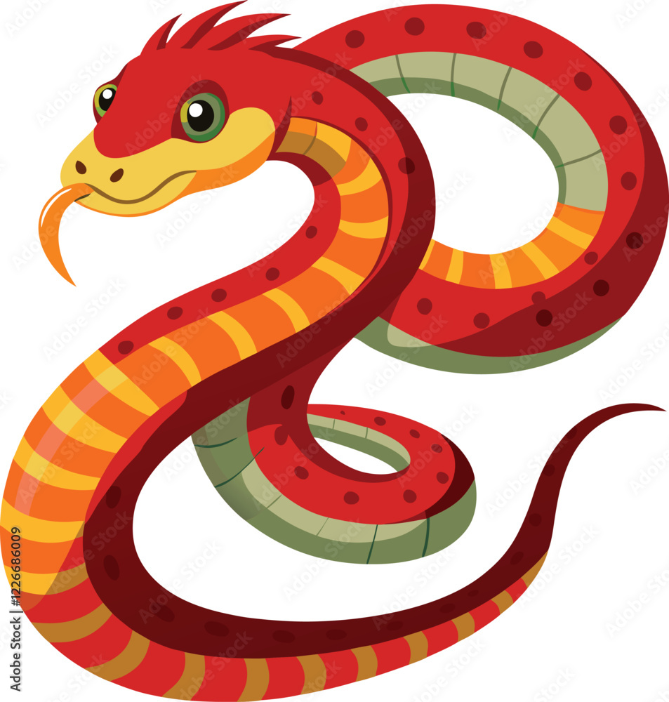 Naklejka premium snake vector
