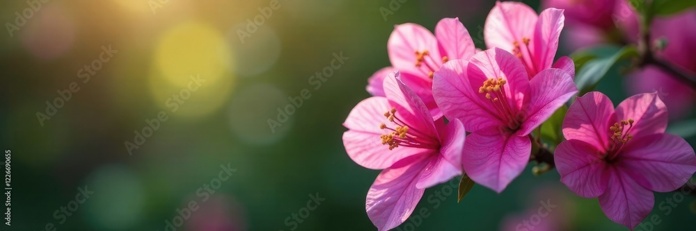 Delicate pinkish-purple hue of blooming bougainvillea petals, spring, greenery, floral Delicate pinkish-purple hue of blooming bougainvillea petals, spring, greenery, floral
