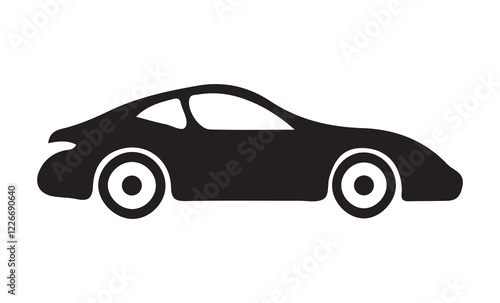 Car vector icon silhouettes. flat design vector illustration eps 10