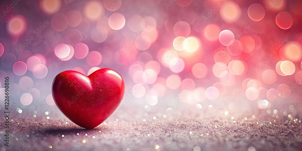 Abstract Valentine's Day Heart Bokeh Pink Background AI Art Abstract Valentine's Day Heart Bokeh Pink Background AI Art