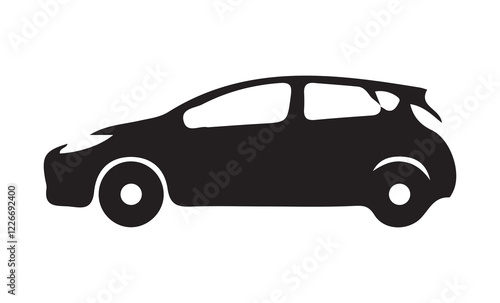 Car vector icon silhouettes. flat design vector illustration eps 10