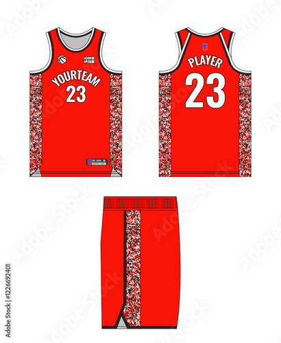 Basketball jersey template design, basketball uniform mockup design, vector sublimation sports apparel design, jersey basketball ideas.
