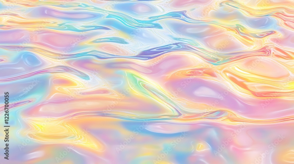Obraz premium Abstract Pastel Swirls Liquid Design Background