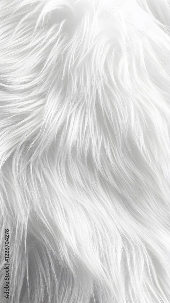 Fototapeta premium 33. A minimalistic white fur background with subtle textured patterns showing depth
