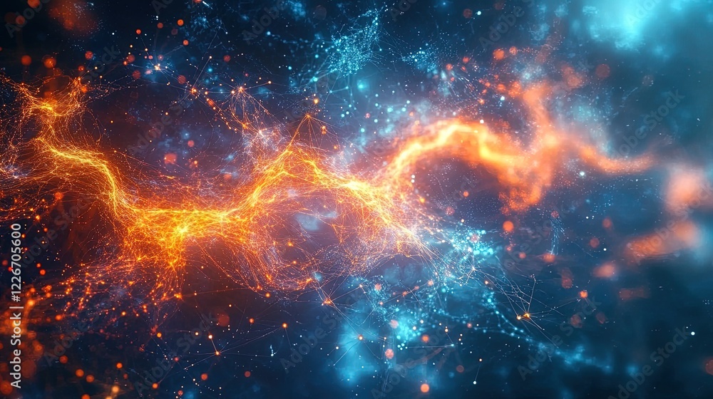 An abstract visualization of human-computer interaction, with fluid movements and glowing interfaces representing seamless connectivity An abstract visualization of human-computer interaction, with fluid movements and glowing interfaces representing seamless connectivity