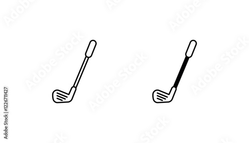 Tableau sur toile Golf Stick icon design with white background stock illustration