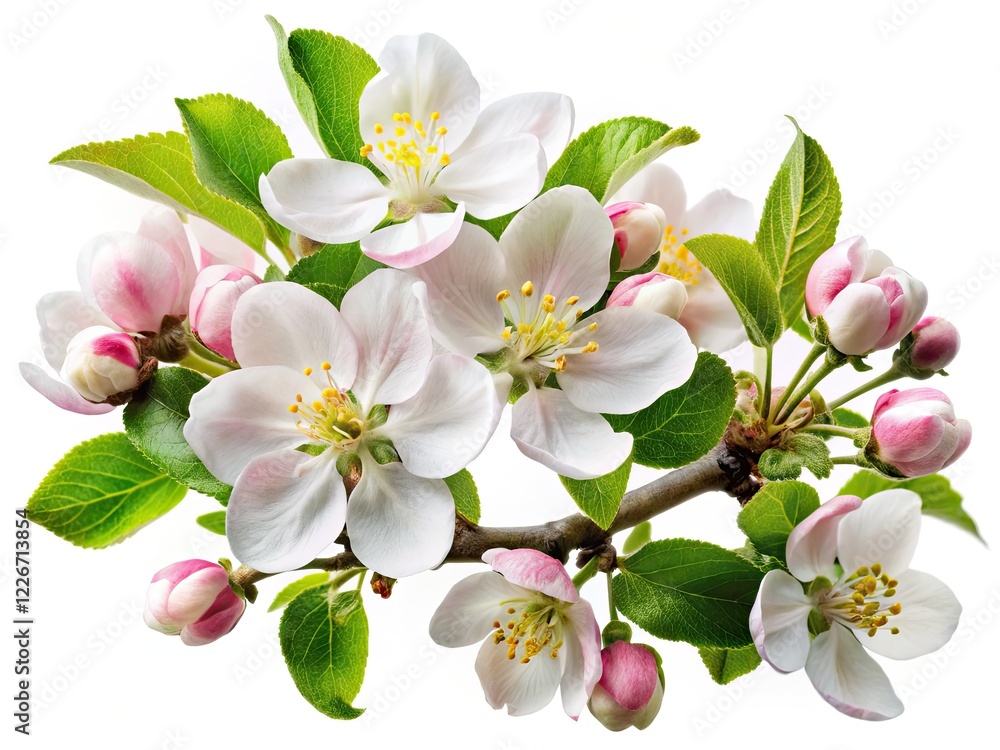 Obraz premium Delicate Apple Blossom Branch - Spring Floral Photography