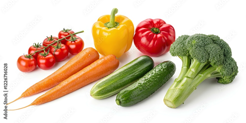 vegetables on a white background vegetables on a white background