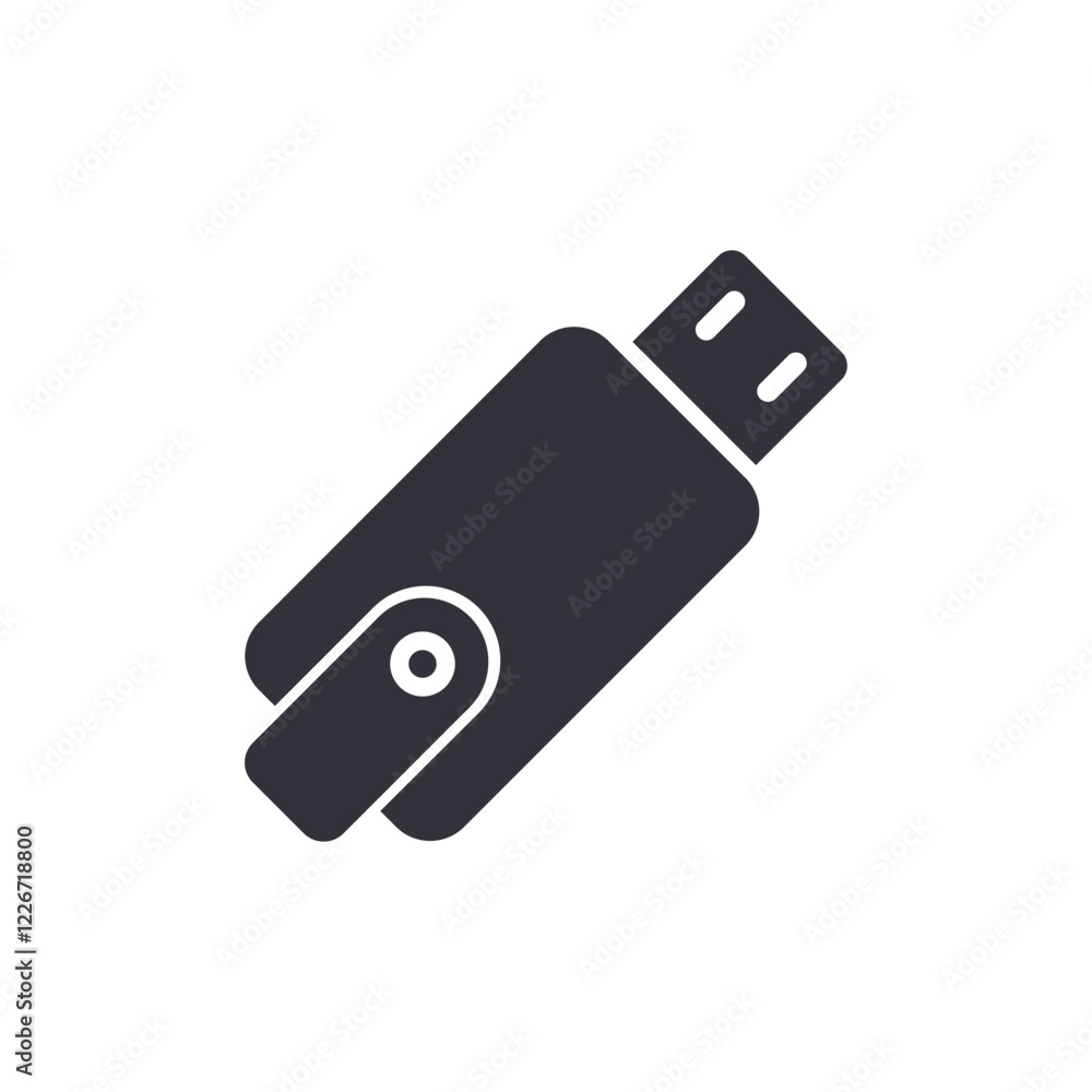 USB storage solid icons, minimalist vector illustration ,simple transparent graphic element .Isolated on white background USB storage solid icons, minimalist vector illustration ,simple transparent graphic element .Isolated on white background