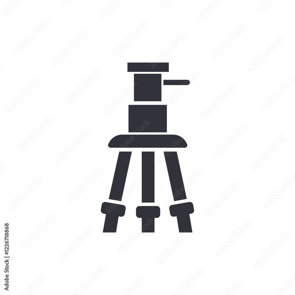 Tripod solid icons, minimalist vector illustration ,simple transparent graphic element .Isolated on white background Tripod solid icons, minimalist vector illustration ,simple transparent graphic element .Isolated on white background