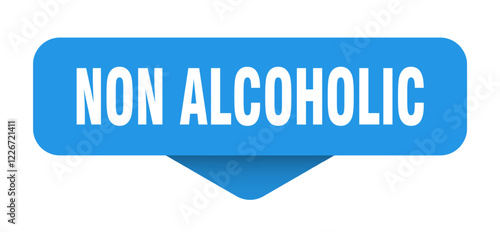 non alcoholic sticker. non alcoholic sign on transparent background