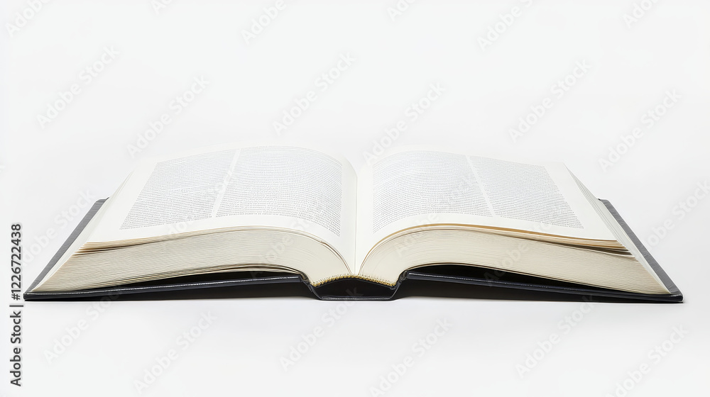 Cartoon opened book, textbook and bestseller. Vector school dictionary, open literature novel, fairytale, encyclopedia or verses volume with blank white pages top view. Isolated object Cartoon opened book, textbook and bestseller. Vector school dictionary, open literature novel, fairytale, encyclopedia or verses volume with blank white pages top view. Isolated object