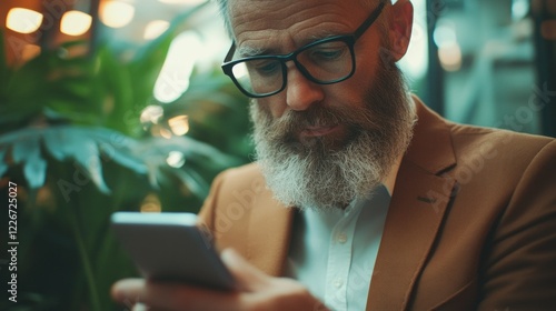 Professional Businessman Using Smartphone