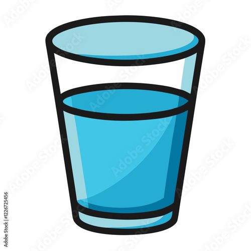 glass of water icon design