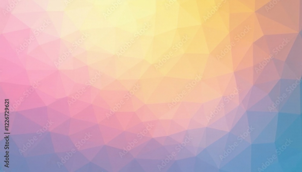Obraz premium Blurred pastel hues, pink transitioning to yellow through blue , pastel, abstract, sky