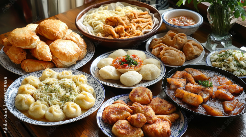 Polish cuisine food dishes menu, Poland traditional meat and fish vector meals. Polish pierogi potato dumplings, cabbage rolls in tomato sauce, carp fish and bigos meat, sausages and hazelnut pastry Polish cuisine food dishes menu, Poland traditional meat and fish vector meals. Polish pierogi potato dumplings, cabbage rolls in tomato sauce, carp fish and bigos meat, sausages and hazelnut pastry