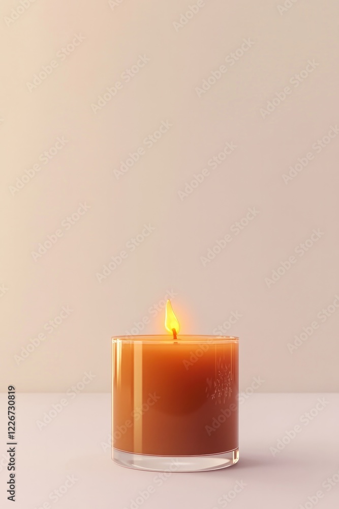 Warm candlelight flickers gently, creating cozy ambiance with so Warm candlelight flickers gently, creating cozy ambiance with so
