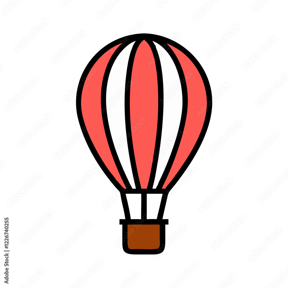 Naklejka premium hot air balloon icon design