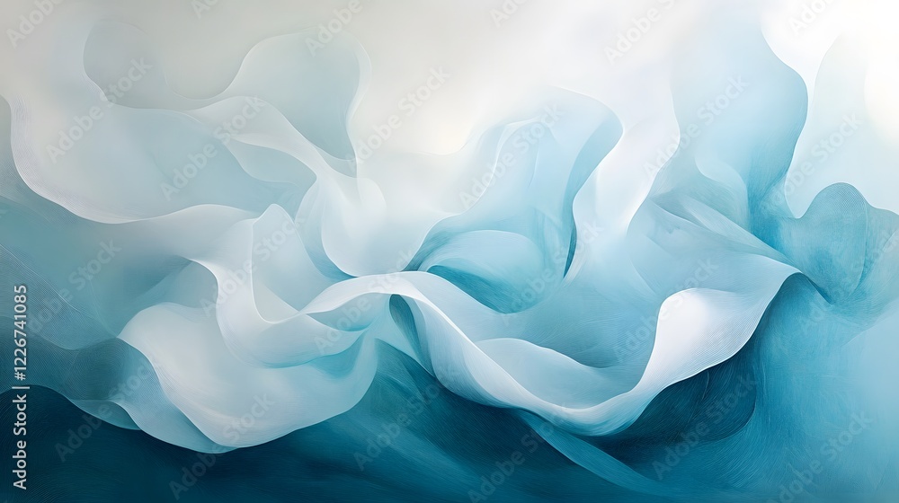 Obraz premium Serene Aquamarine Artistry