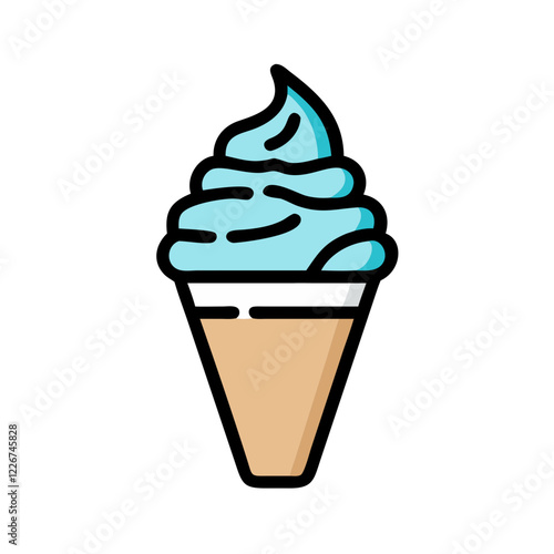 ice cream cone icon design