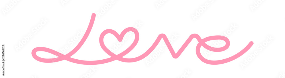 handwritten love typography with heart, love text with heart for valentine's day, calligraphy love font outline, love typography for valentine, lovely text hand drawn