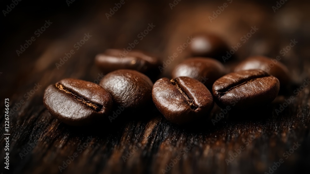 Aromatic Coffee Beans Close-Up Aromatic Coffee Beans Close-Up