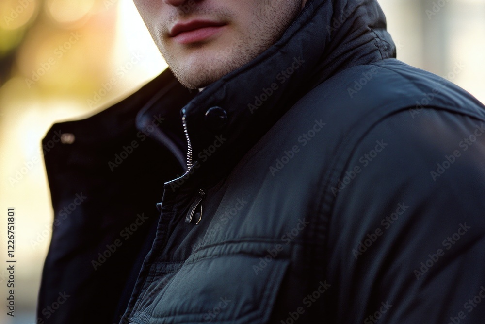 A man dressed in dark attire, perfect for everyday use or as a character in a story A man dressed in dark attire, perfect for everyday use or as a character in a story