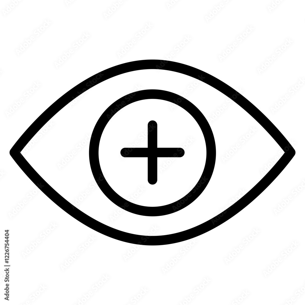 Obraz premium Eye line icon