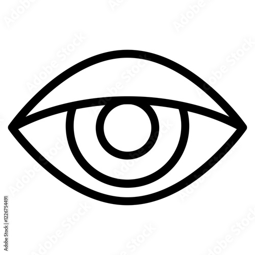 Eye line icon