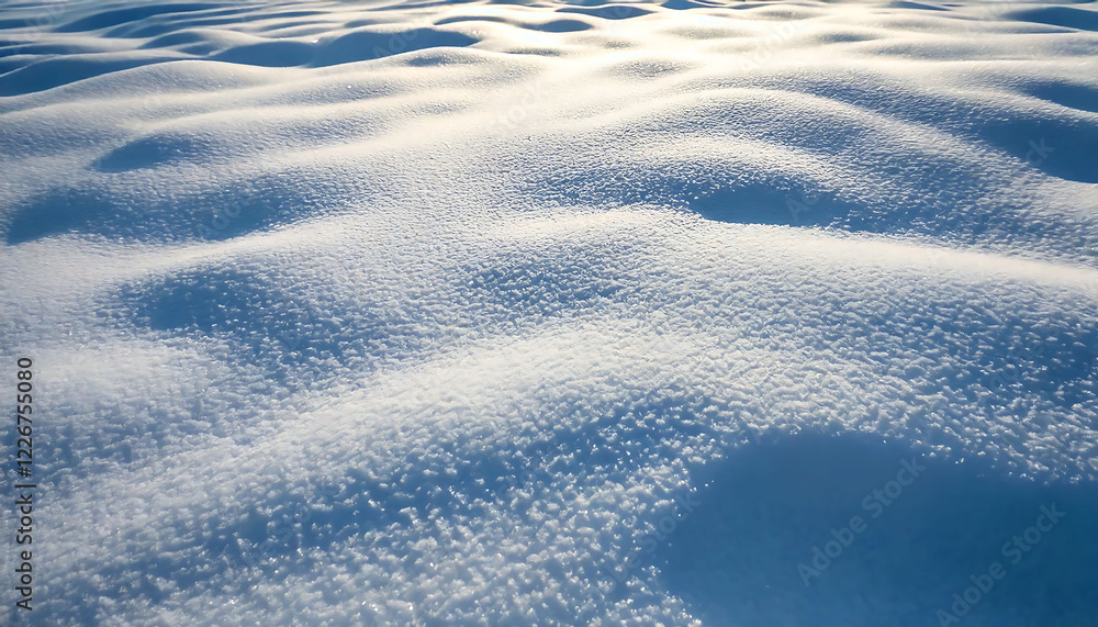 Stunning high-angle close-up of a snow-covered landscape. Gentle undulations in the pristine white snow create a serene, textured surface perfect for winter-themed designs, travel brochures, or Stunning high-angle close-up of a snow-covered landscape. Gentle undulations in the pristine white snow create a serene, textured surface perfect for winter-themed designs, travel brochures, or
