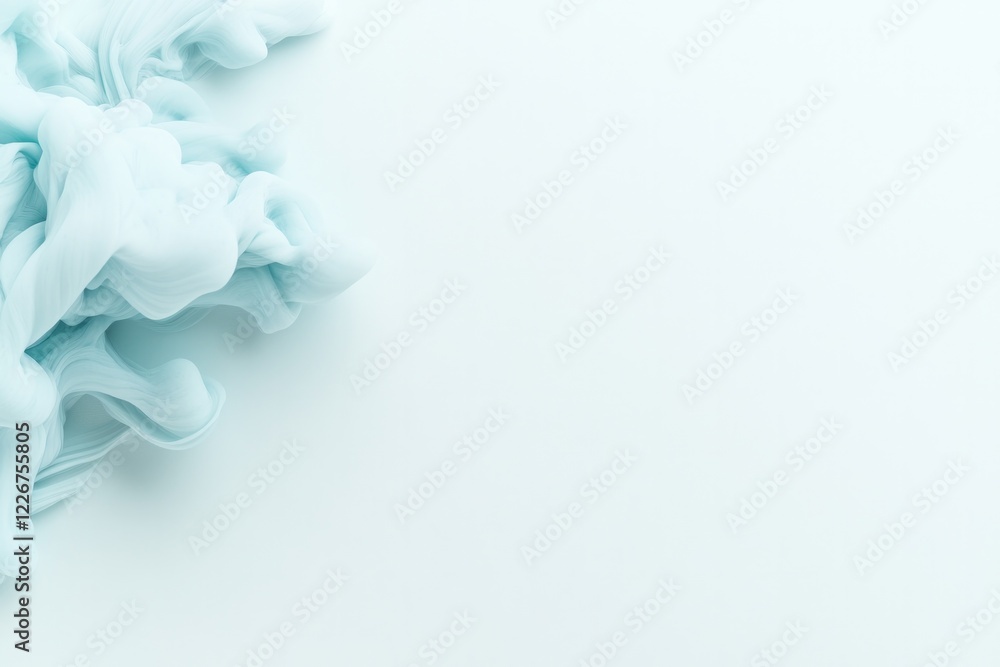Soft blue swirls blend seamlessly into light backdrop, evoking t Soft blue swirls blend seamlessly into light backdrop, evoking t