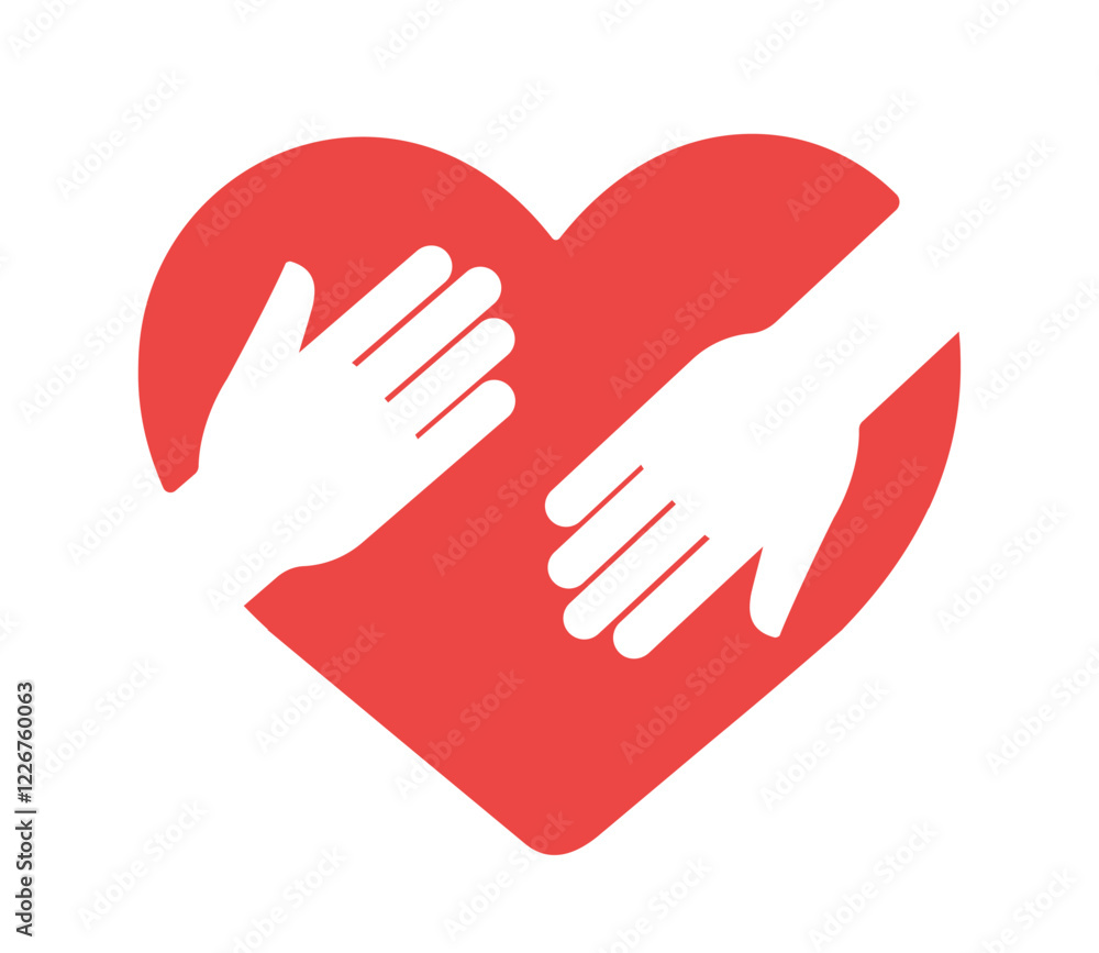 hands in heart icon hands in heart icon