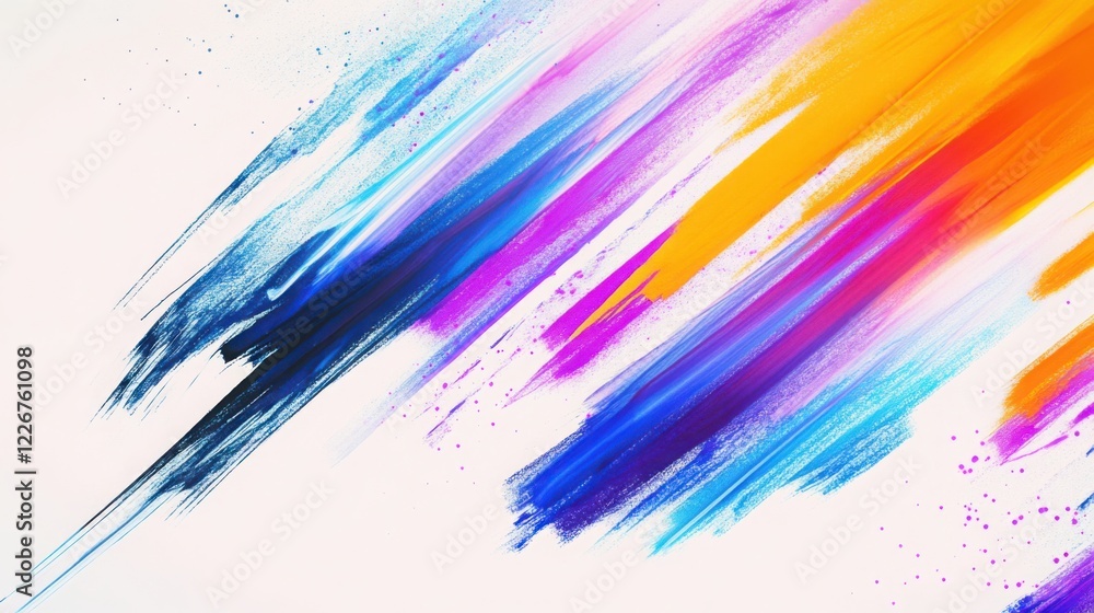 A dynamic composition of vibrant watercolor streaks, scratched into jagged lines with a halftone effect, on an ash white background. A dynamic composition of vibrant watercolor streaks, scratched into jagged lines with a halftone effect, on an ash white background.