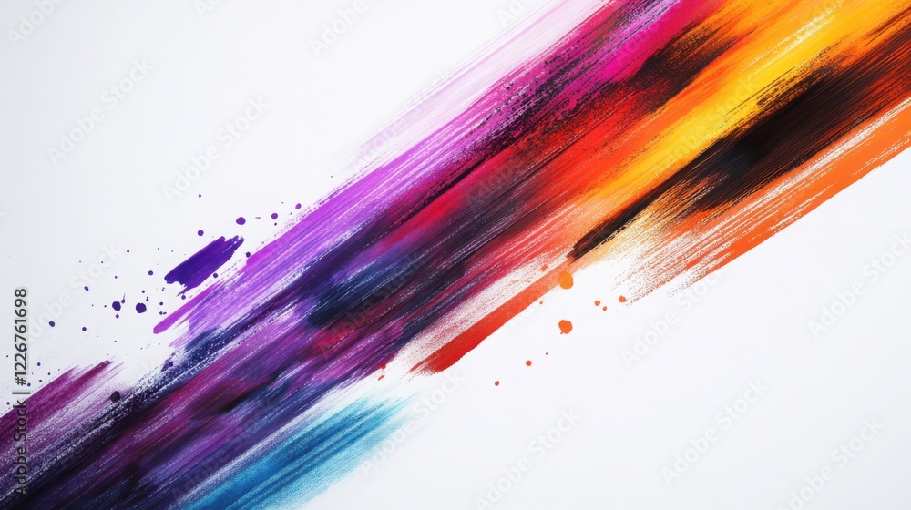 A dynamic composition of vibrant watercolor streaks, scratched into jagged lines with a halftone effect, on an ash white background. A dynamic composition of vibrant watercolor streaks, scratched into jagged lines with a halftone effect, on an ash white background.