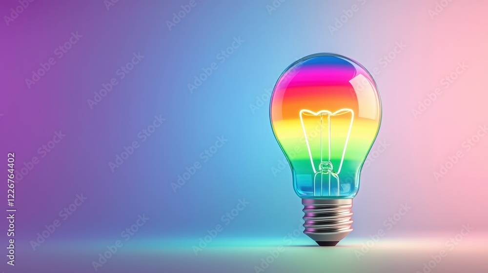 lightbulb rainbow icon Lightbulb radiating rainbow beams of light, symbolizing hope, inspiration, and positive change lightbulb rainbow icon Lightbulb radiating rainbow beams of light, symbolizing hope, inspiration, and positive change