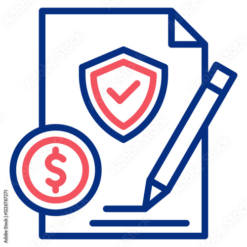 Merger And Acquisition Vector Simple Outline Color Icon