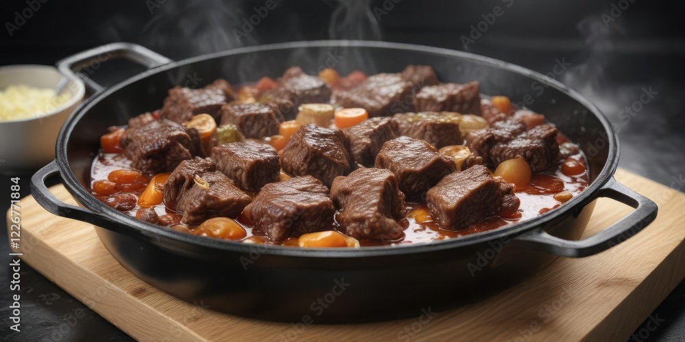Low-heat cooking with oxtails and gelatin meat, savory, slow cooking, low heat Low-heat cooking with oxtails and gelatin meat, savory, slow cooking, low heat