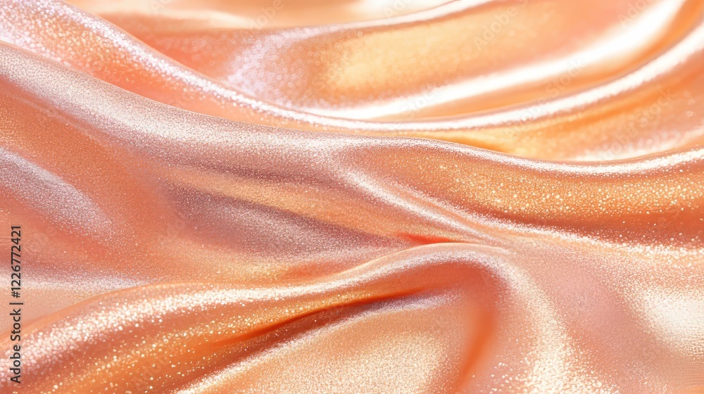 Obraz premium background with pink orange silk cloth