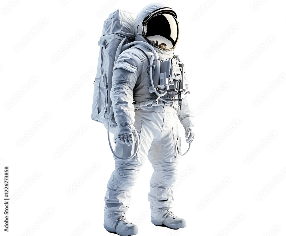 A detailed view of a space suit-wearing astronaut. Isolated on transparent white background, png A detailed view of a space suit-wearing astronaut. Isolated on transparent white background, png